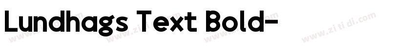 Lundhags Text Bold字体转换